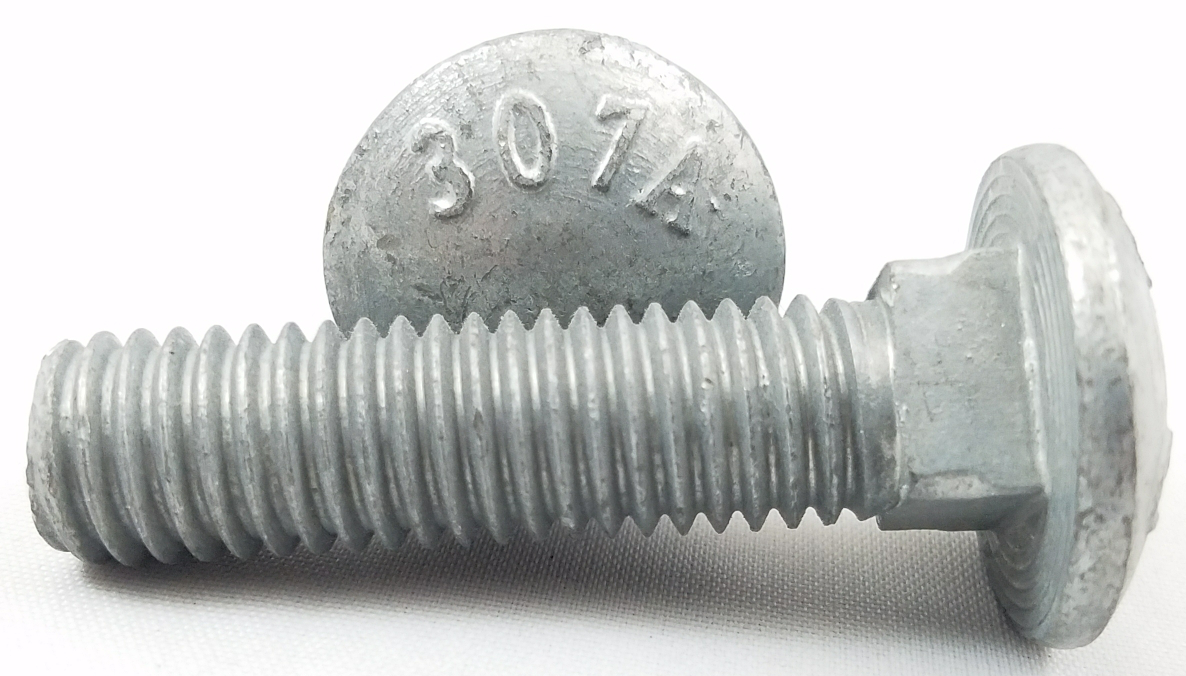 1/4x2-1/2" Carriage Bolts Hot Dip Galvanized 250 