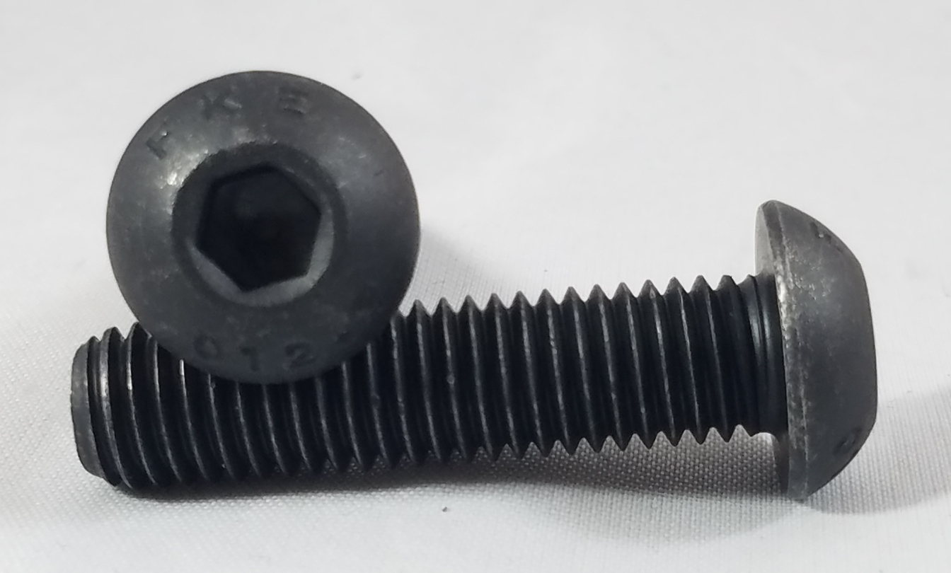 M8-1.25 black 10.9 Alloy Steel Hex Socket BUTTON HEAD Screws bolts DIN 7380 