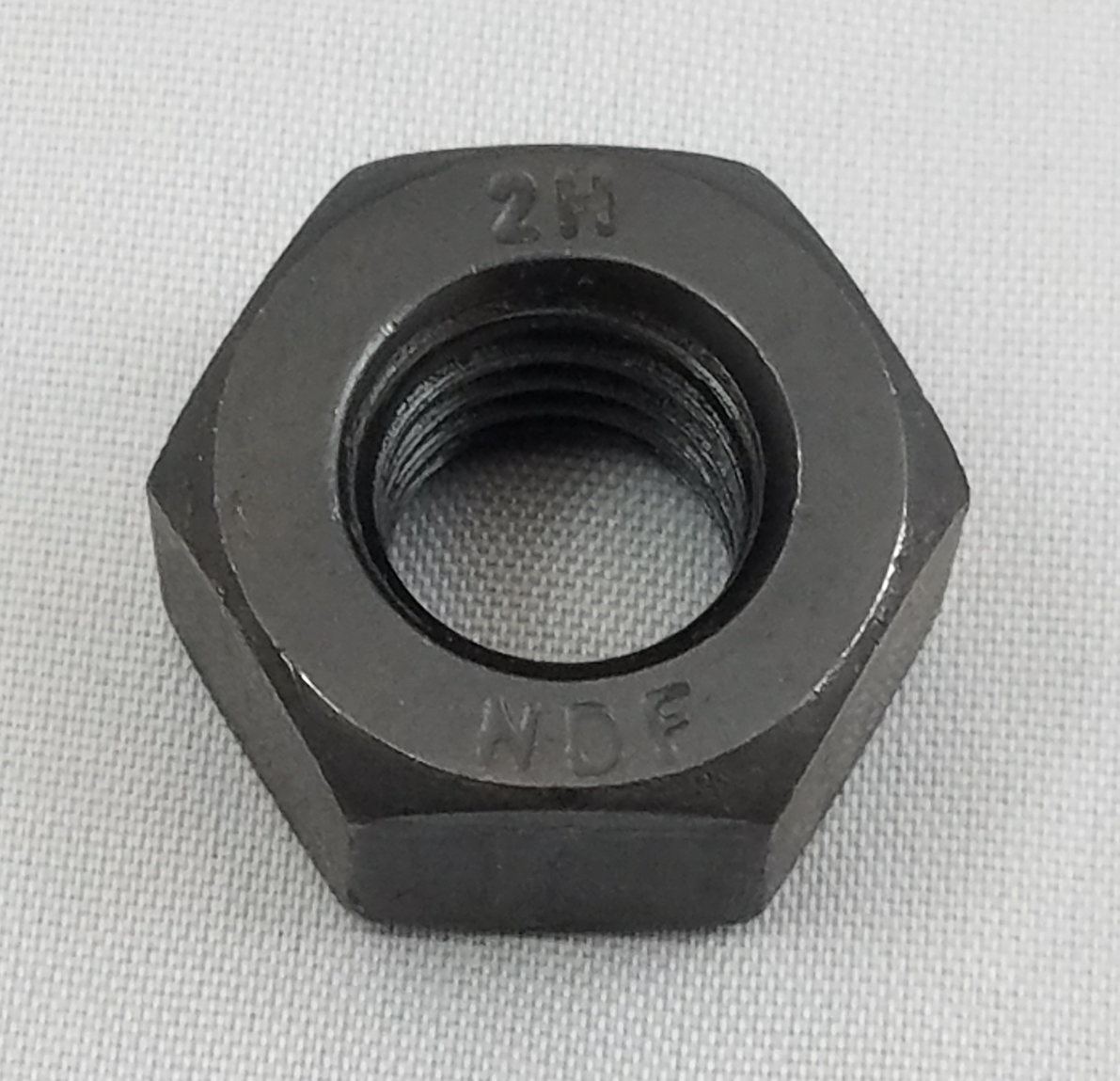 TE-CO 42105 1/2"-13 Grade 2H Black Oxide Finish Alloy Steel Heavy Hex Nut